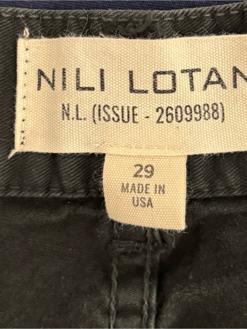 Nili Lotan Black Waistband Pants